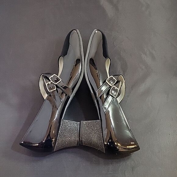 AMERICAN EAGLE ROUND TOE TWO ADJUSTABLE BUCKLE WOMEN"S MARY JANE STYLE S… - Picture 9 of 12